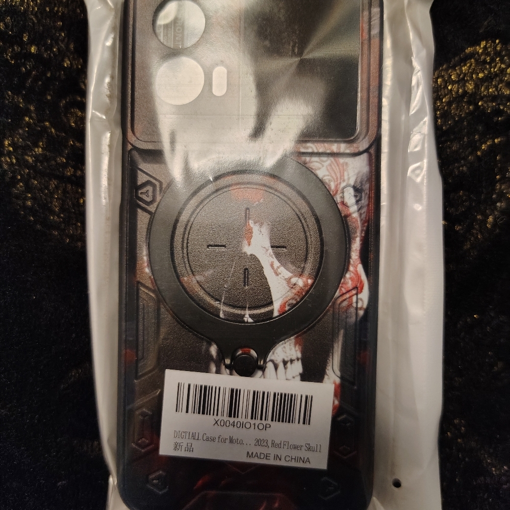 New/Never Opened/ Digtiall Phone Case For Moto G Stylus,Red Flower Skull Design